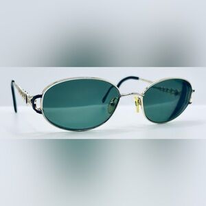 Apollo AP 101 Black Gold Oval Sunglasses Frames Only